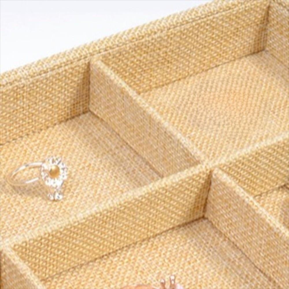 Stackable Linen Jewelry Tray Retro Display Jewelry Holder Jewelry Plate Jewelry Organizer Boutique