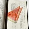 1pc Delicate Transparent Acrylic Simulation Apple Bookmark Reading Mark Student Gift Premium Feeling Cute Grape Tomato Bookmarks