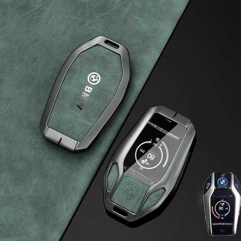 

Hot 2025 Leather Car Smart Remote Key Case Cover Shell Holder For Bmw X3 G01 G31 X5 G05 X4 G02 G30 G32 I8 X7 M5X F20 Keychain Ac