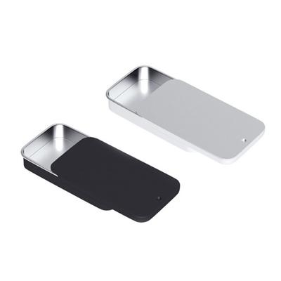 2 scatole di latta per lo stoccaggio, dimensioni compatte, buon effetto di tenuta, antiruggine, leggere, con bordo liscio e senza sbavature, organizer per lo stoccaggio, piccole lattine vuote in metallo con pulsante.