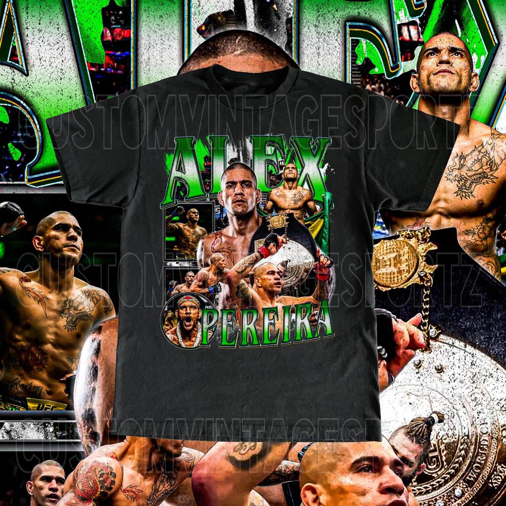 Alex Pereira Tee Poatan High Quality T Shirt Fan Champion Custom Vintage Design MMA Gift Adult & Kids Sizes