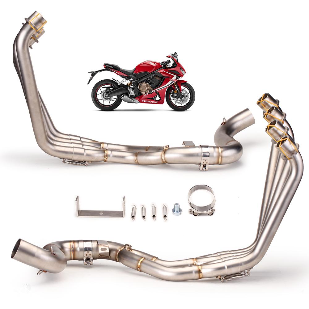 For HONDA CBR650R CB650R CBR650F CB650F 2014-2025 Motorcycle Exhaust  Stainless Titanium Alloy Escape Front Link Pipe 51mm