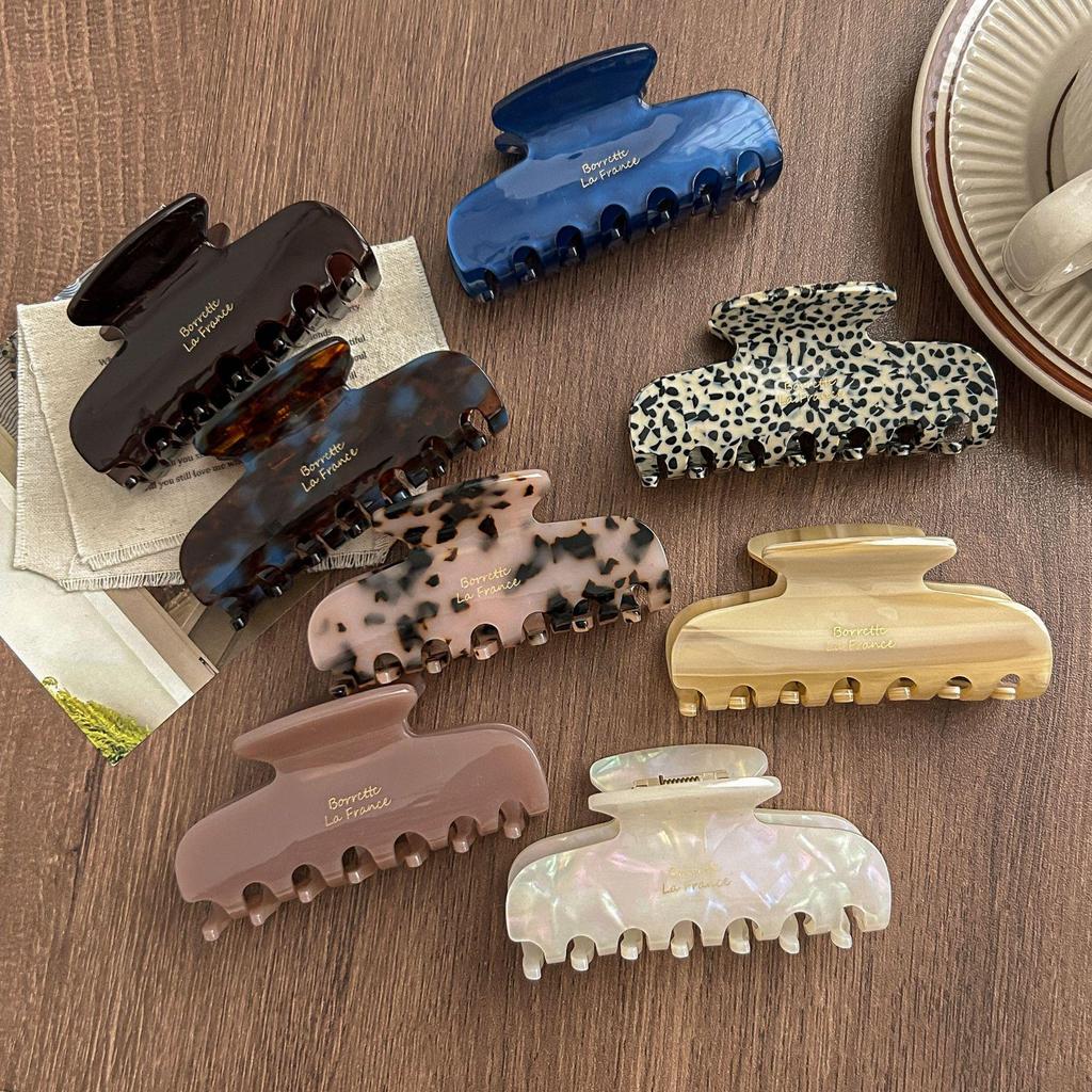 Korean-French Retro Elegant Acetate Claw Clip for Women