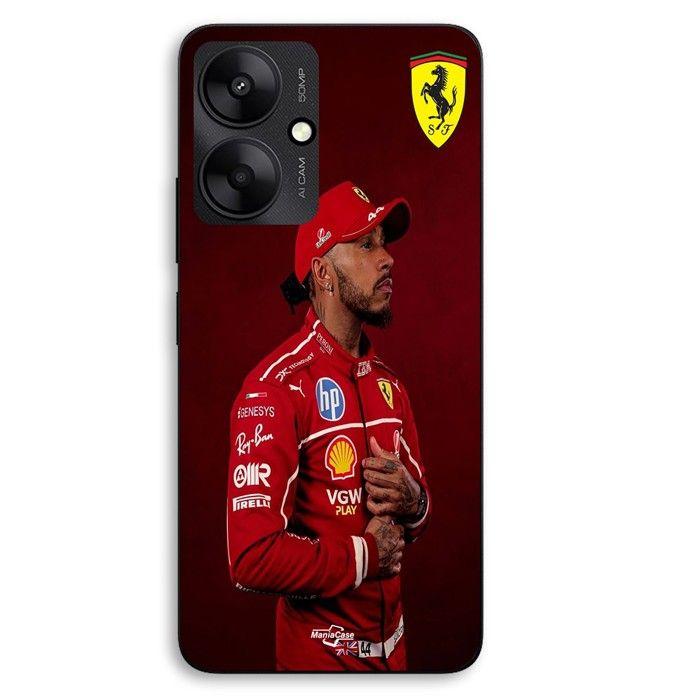 Coque Pour Xiaomi Redmi 13C 5g Lewis Hamilton Official Ferrari Wallpaper Maniacase