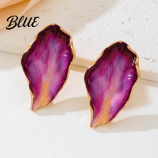 Timeless High-end Texture Earrings 1 Pair Women Multi-Layer Fired Colorful