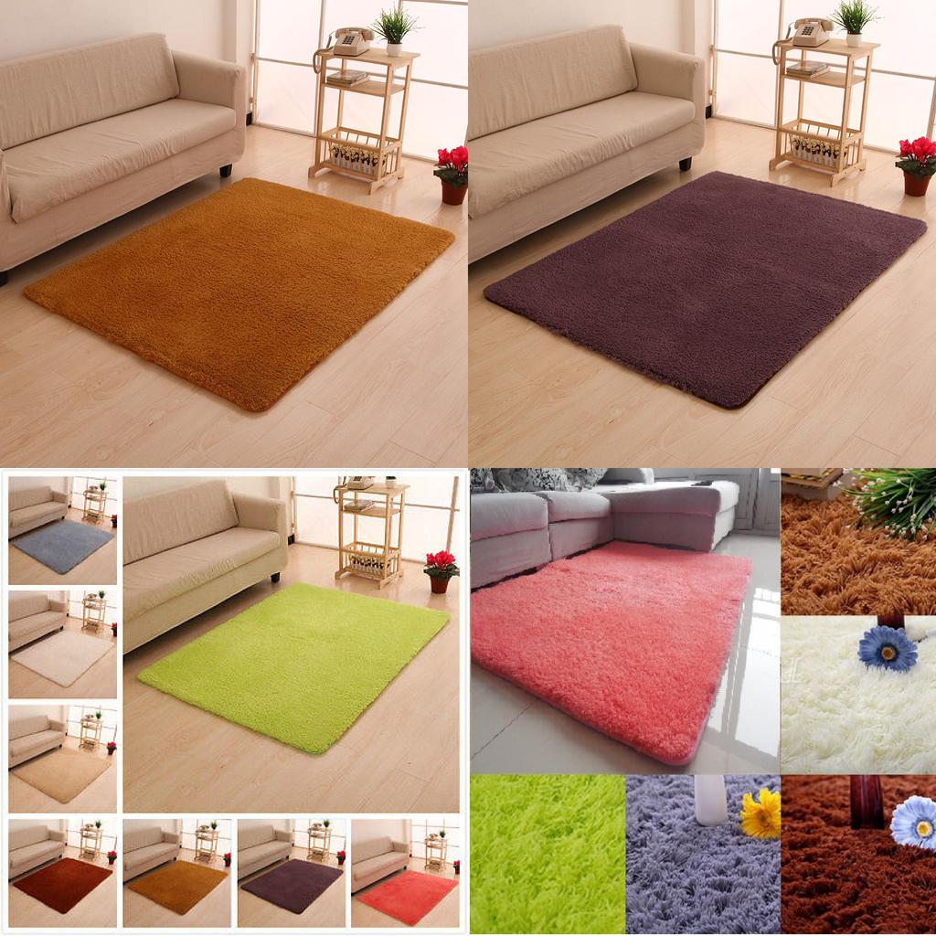 Luxurious Thick Plush Area Rug Machine-woven Non-slip Bath Mat For Bathroom