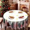 Country Christmas Tablecloth, Pink Plaid Christmas Tree Tablecloth, Waterproof Tablecloth, Round Table Square Table Universal