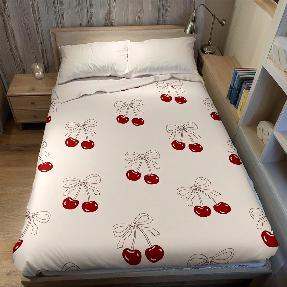 Kirsch Schleife Flanell Decke Warm Weich Halloween Weihnachten Sofa Warm Gemütlich Dekorativ Dekor Geschenk für Alle Jahreszeiten