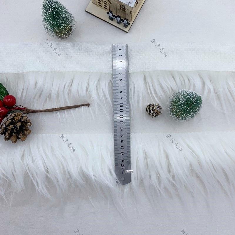 

Рождественская юбка для елки с отделкой из искусственного меха ручной работы и пушистый венок DIY для детей 9cm (1m each) OPP packed белый