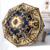 1pc Mandala Print Automatic Open/Close Umbrella - All-Season Portable Umbrella for Women/Men Yy251213026