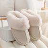 Unisex Suede Cotton Slippers: Warm Furry Indoor Footwear for Autumn & Winter