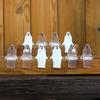 20 Pcs Mini Ghost Ornaments Sitting Ghost Miniatures Halloween Screaming or Smiling Ghost Decorations for Flower Pot Bookshelf Windowsill Edge