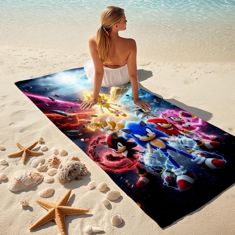 1Pc Speedsters Action Beach Towel Microfiber Beach Towel Thin Absorbent For Beach Swimming Yoga Bath Sports 0917239