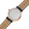 SIGNATUR LILLE Two-Hand Ocean Blue Leather Watch