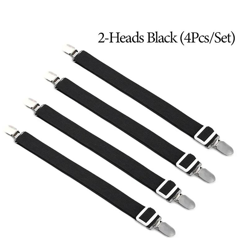 12 Clips Elastic Bed Sheet Grippers Belt Fastener Non-Slip Strap Mattress Clip Fasteners Cover Blankets Grippers Organize Gadget