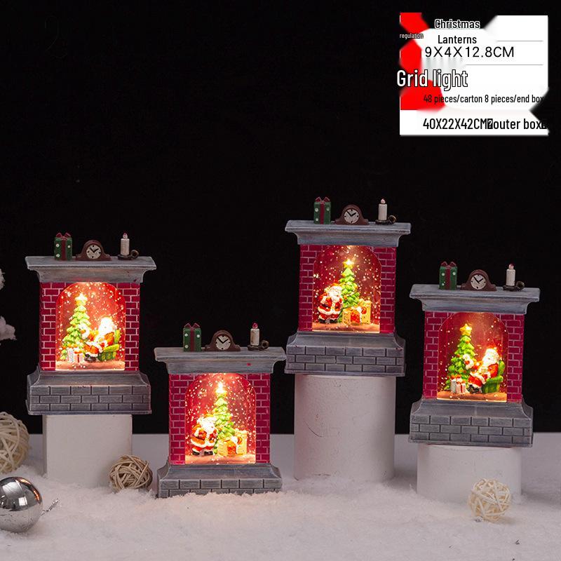 Christmas Crystal Ball Music Box Lantern Ornament