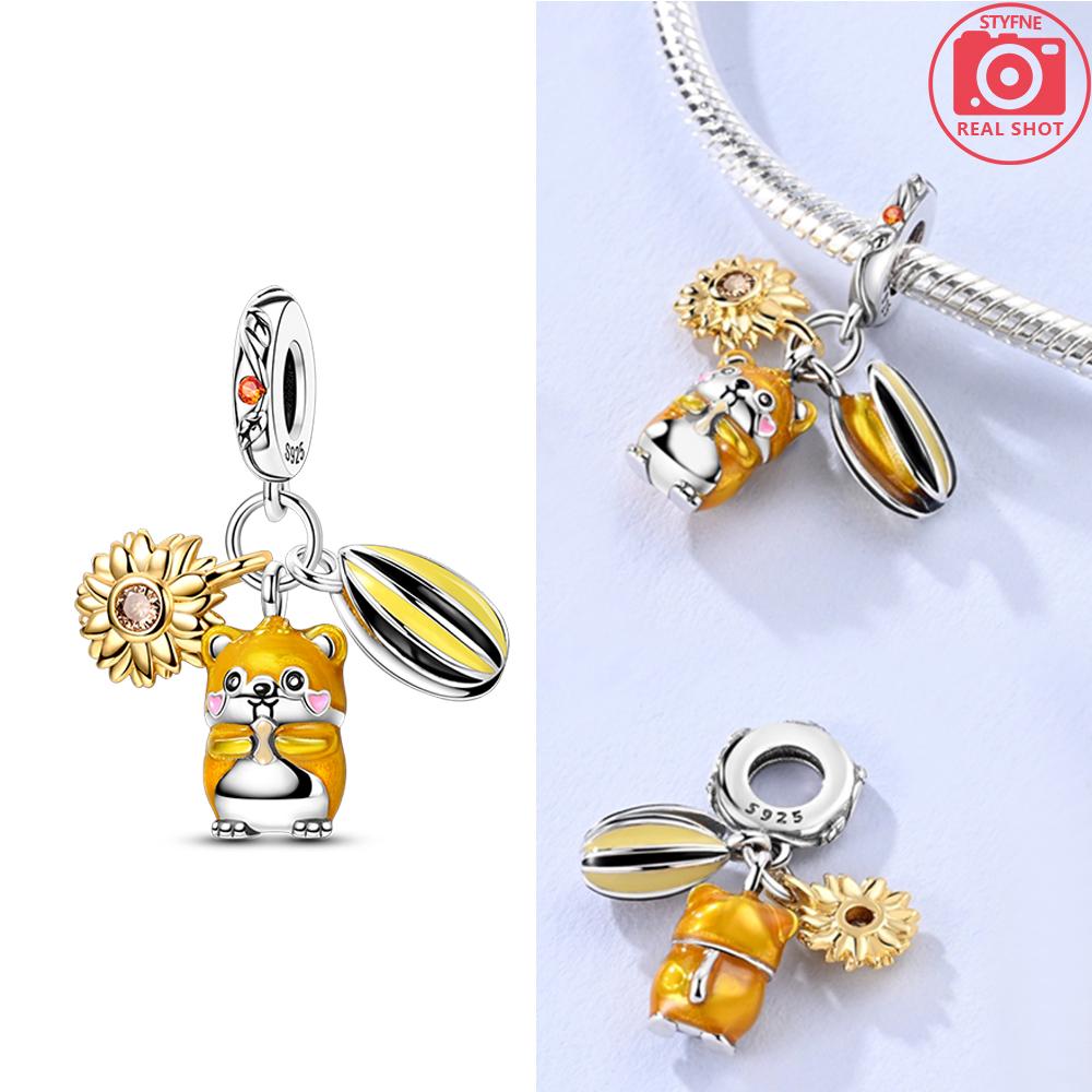 

Hamster Sunflower Seed Pendant Bead Component Copper Metal Colors Designed For Charm Bead Components Copper Metal Colors Authentic Original Bracelet