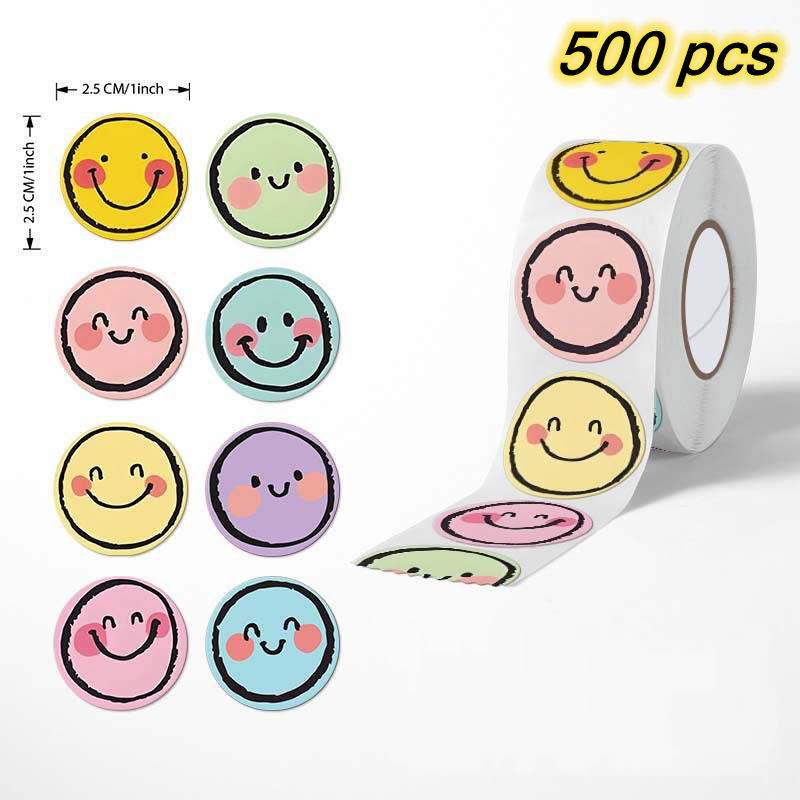 100-500Pcs Teachers Reward Stickers For Kids School Cute Toy Game Tag Thank You Stickers Diy Gift Sealing Label Stationery