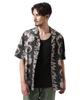 Aloha Shirt Dragon Rise Size L 010 Black (WEB&DEPOT Exclusive) Men's 783-5123024