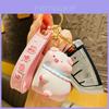 Adorable Cartoon Pig Keychain Set Cute Pvc Key Ring For Couples And Friends