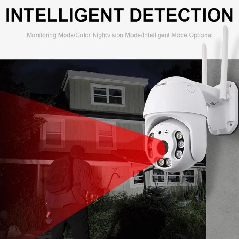 WiFi Camera Outdoor Home Security IP Smart Monitor Video Surveillance Camera Full Color Night Vision CCTV