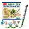 Permanent Marke Ceramics Pens 12 Colors Porcelain Paint Brush Pen for Both Glazed and Unglazed Christmas Decoration Wine Markers