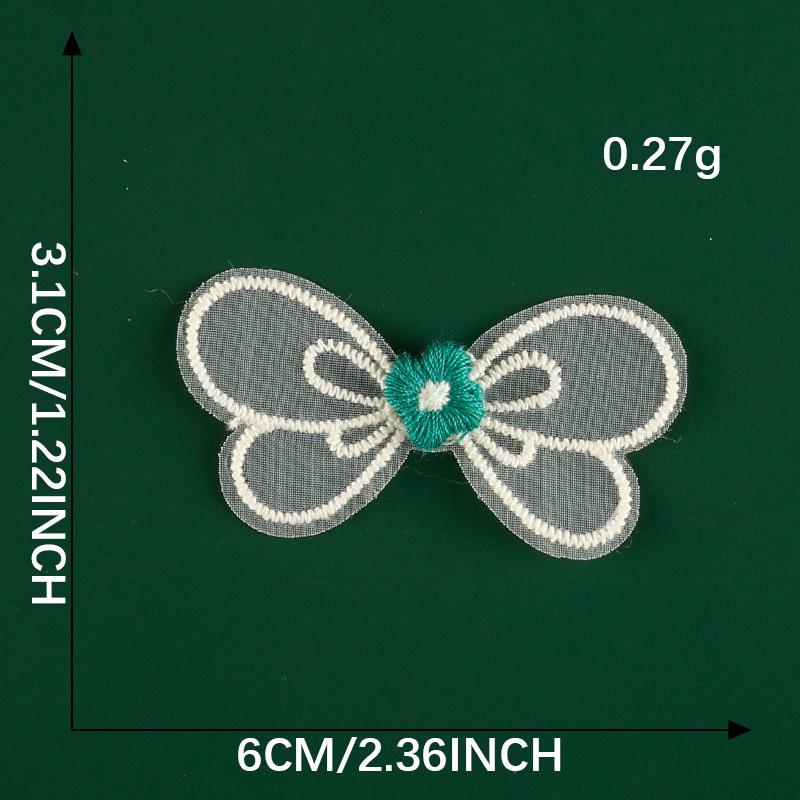 Original Embroidery Label Hair Accessories Accessories Cherry Lace Embroidery Sticker Diy Patch Clothing Accessories Cloth Label Cloth Sticker