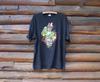 Vintage Snake Tattoo Art Design Ryan Dowdell Black T-Shirt Adult Size XL