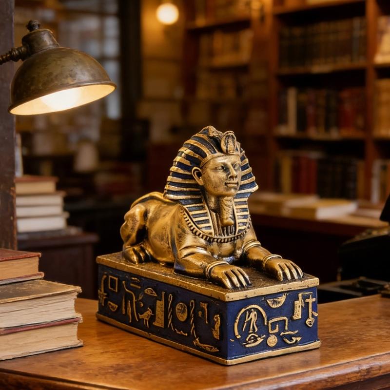 Egyptians Styles Sphinx Statue Figurines Resin Sphinx Figurines Decorative Objects Table Centerpieces for Home Decorations