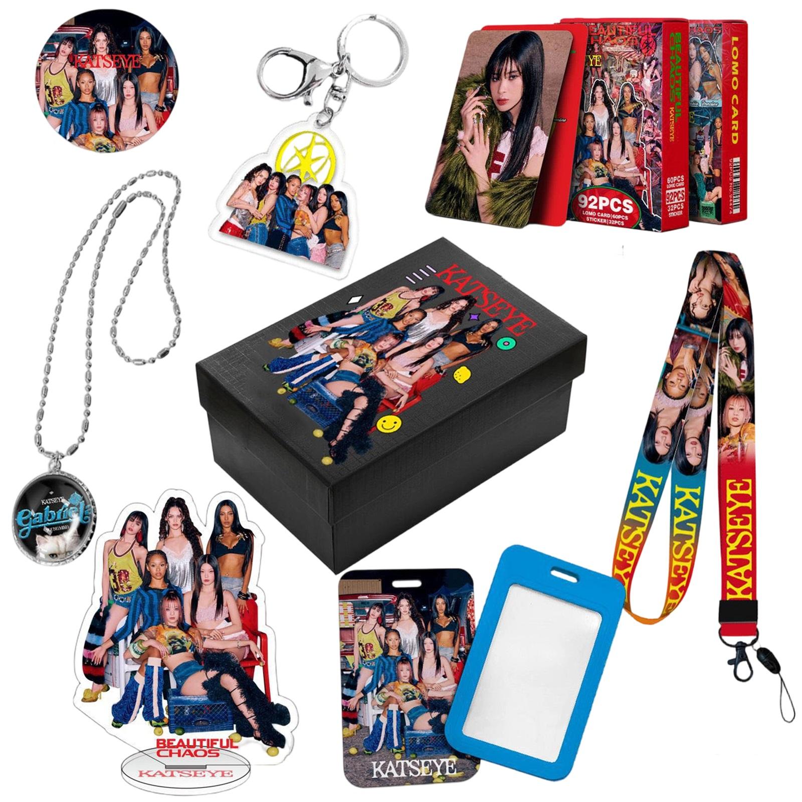 

Star Girl Group Peripherals, Stand Sticker Card Lanyard Set Ideal Gift For Star Chasers Stationery Set