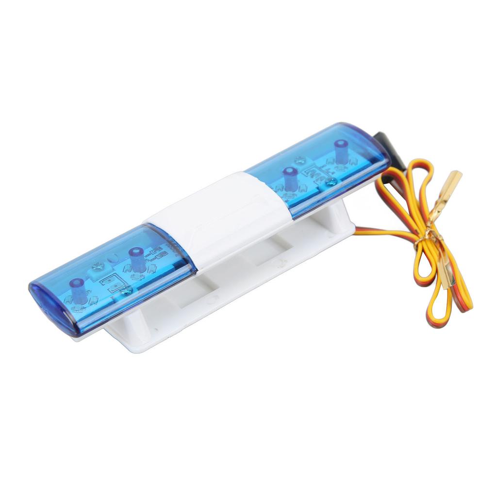 RC LED Police Light Simple Simulation Design 4 Modes RC Police Flash Lamp LED Warning Light for 1 8 1 10 RC Cars Blue