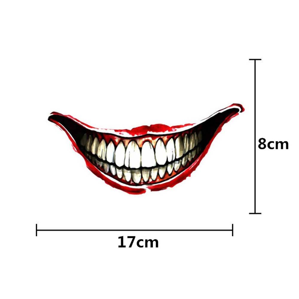 Decorative Tag Graffit Mouth Sticker Car Decal Skeleton Metal Car Sticker Joker Graffit Car Sticker