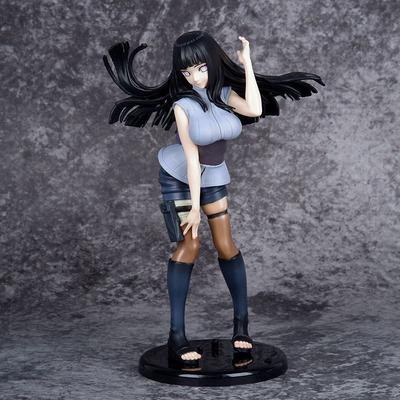 Naruto Shippuden HinataHinata Figura Anime 28cm Posa di Combattimento Mobile PVC Modello Collezionabile Limitato Bambola Giocattolo Regalo per Fan di Anime