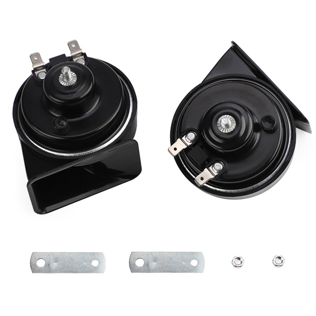 12V Car Horn, 410DB Car Snail Horn, Air Horn, Waterproof Motorcycle Modification, for Motorcycle Boats Trucks