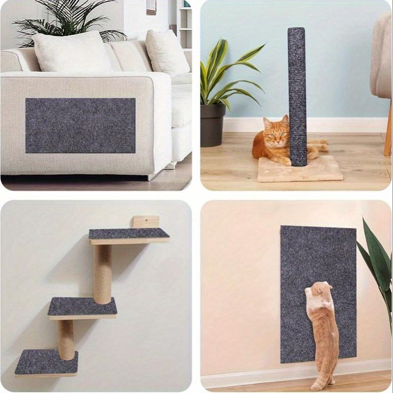 One Piece Of Cut Custom Self-Adhesive Multi-Color Cat Scratching Pad For Cat Climbing Frame Stand, Cat Furniture Protector, Sofa, Steps, Floor, Wall