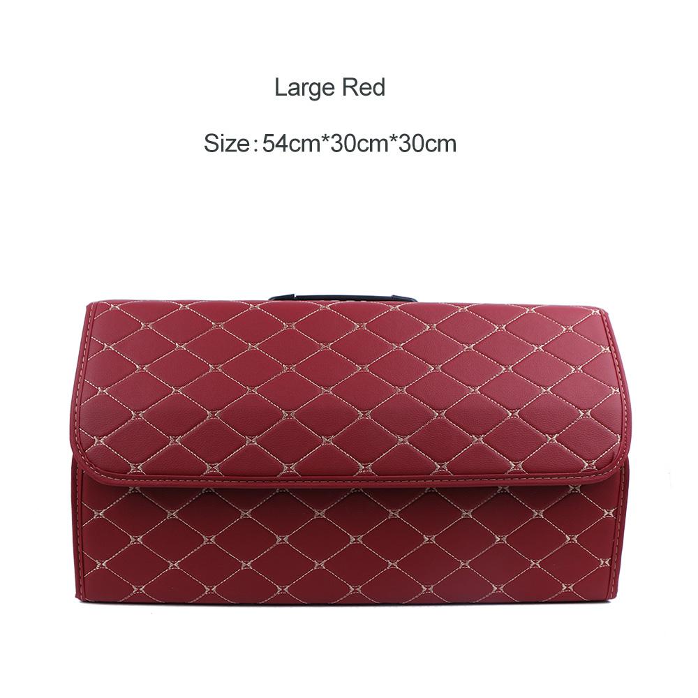 Collapsible Car Organizer Box For Trunk Portable Pu Leather Storage Box Multipurpose Auto Accessories Organizer Bag In The