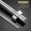 Wutuo Thickened Stainless Steel Square Chopsticks with Lantern Fu Design, 10 Pairs