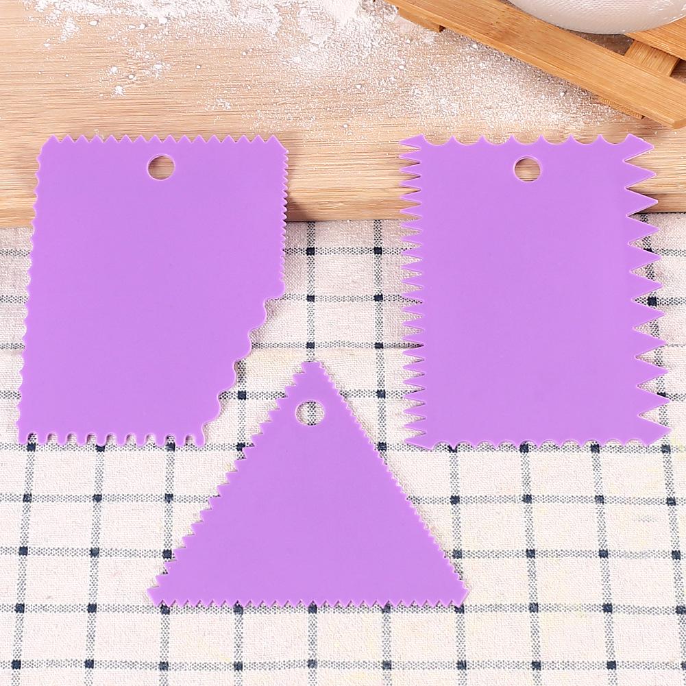 Multifunctional Cake Scraper Set: 6-Piece and 3-Piece Triangular & Cream Scrapers