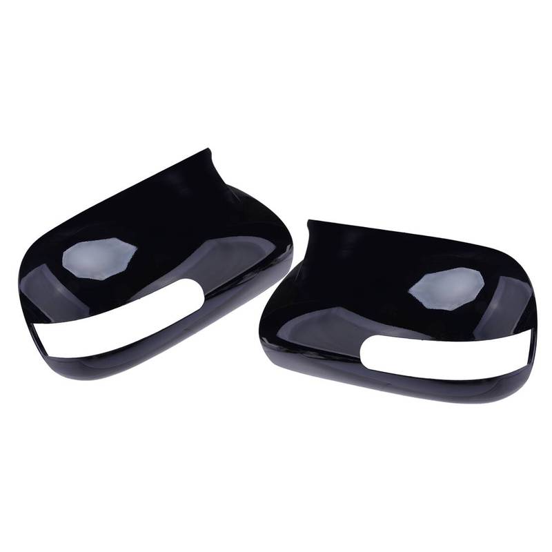 

1 Pair Horn Style Rearview Mirror Cover Cap Door Wing Trim fit for Scion TC 2011 2012 2013 2014 2015 2016 Glossy Black ABS