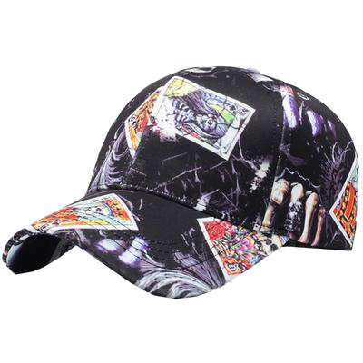 WHITE FANG CA343 Cap with English Casual Tarot and Playing Cards (Black) Men's Letters, Logo, Design, Cards,