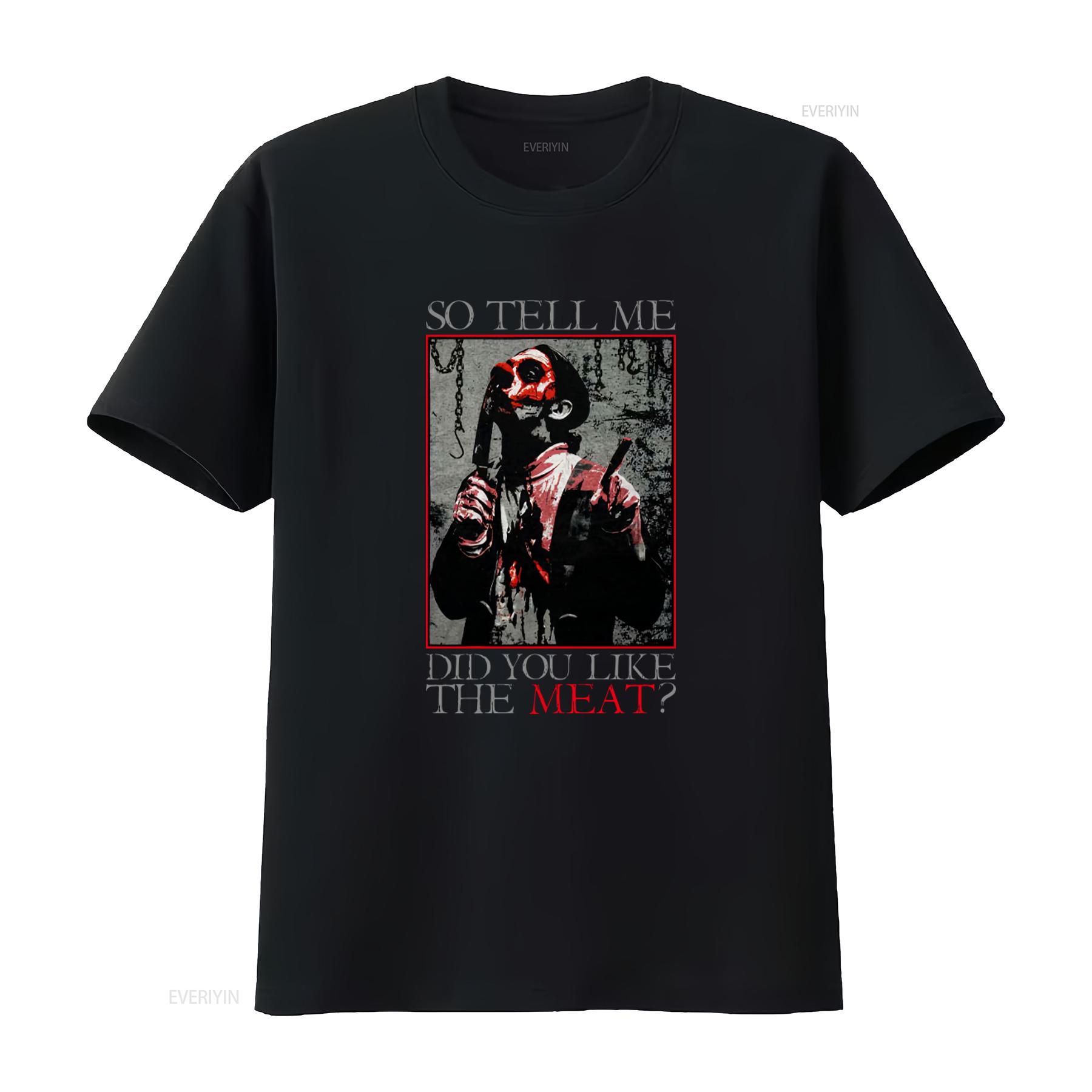 

CARACH ANGREN Horror Themed T Shirt SO TELL ME DID YOU LIKE THE MEAT Print Official Merchandise Last XL Available vintage Soft 4XL