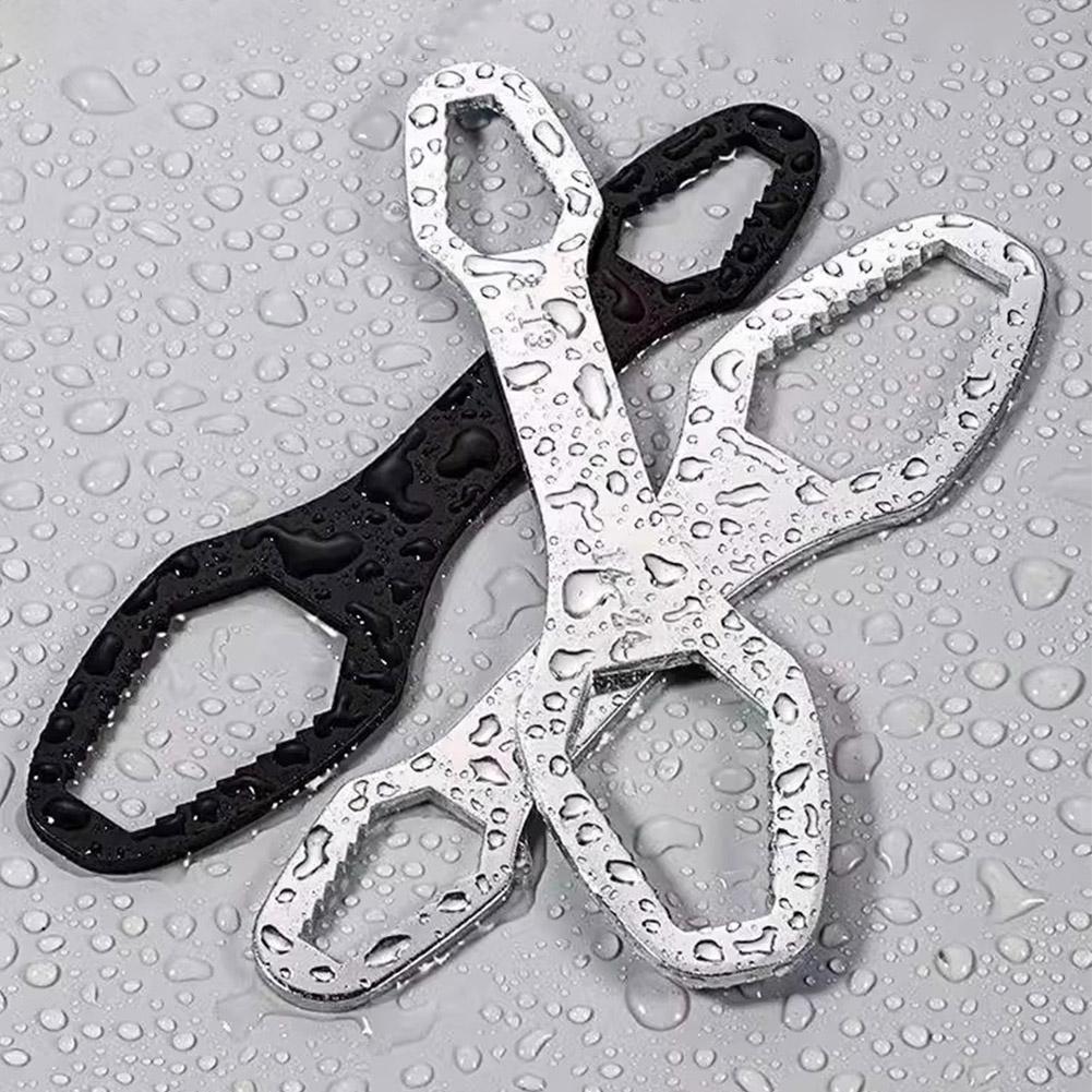 Small Ultra Hard Steel Wrench Multifunctional Double Headed Self Tightening Wrench Versatile Plum Blossom Universal Wrench