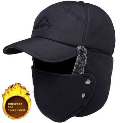 Cappello Lei Feng da Uomo, Inverno, Mezza Età e Anziani, Cappello di Cotone, Protezione Orecchie per Esterno, Cappello da Ciclismo, Antifreddo da Sci, e Cappello Caldo di Peluche