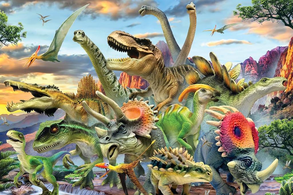 Yamasan Prime 3D Howard Robinson Dinosaur World Finished 46 X 31 Cm 150 Pieces 10889, Size /