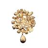 Elegante Glas-Tropfenbrosche – Unisex Retro-Anstecknadel und High-End-Accessoire