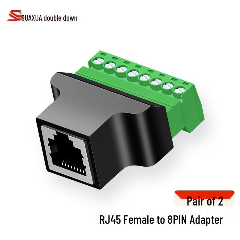 SUAXUA RJ45 Безпаяный Экранированный Сетевой Разъем 2 Pack
