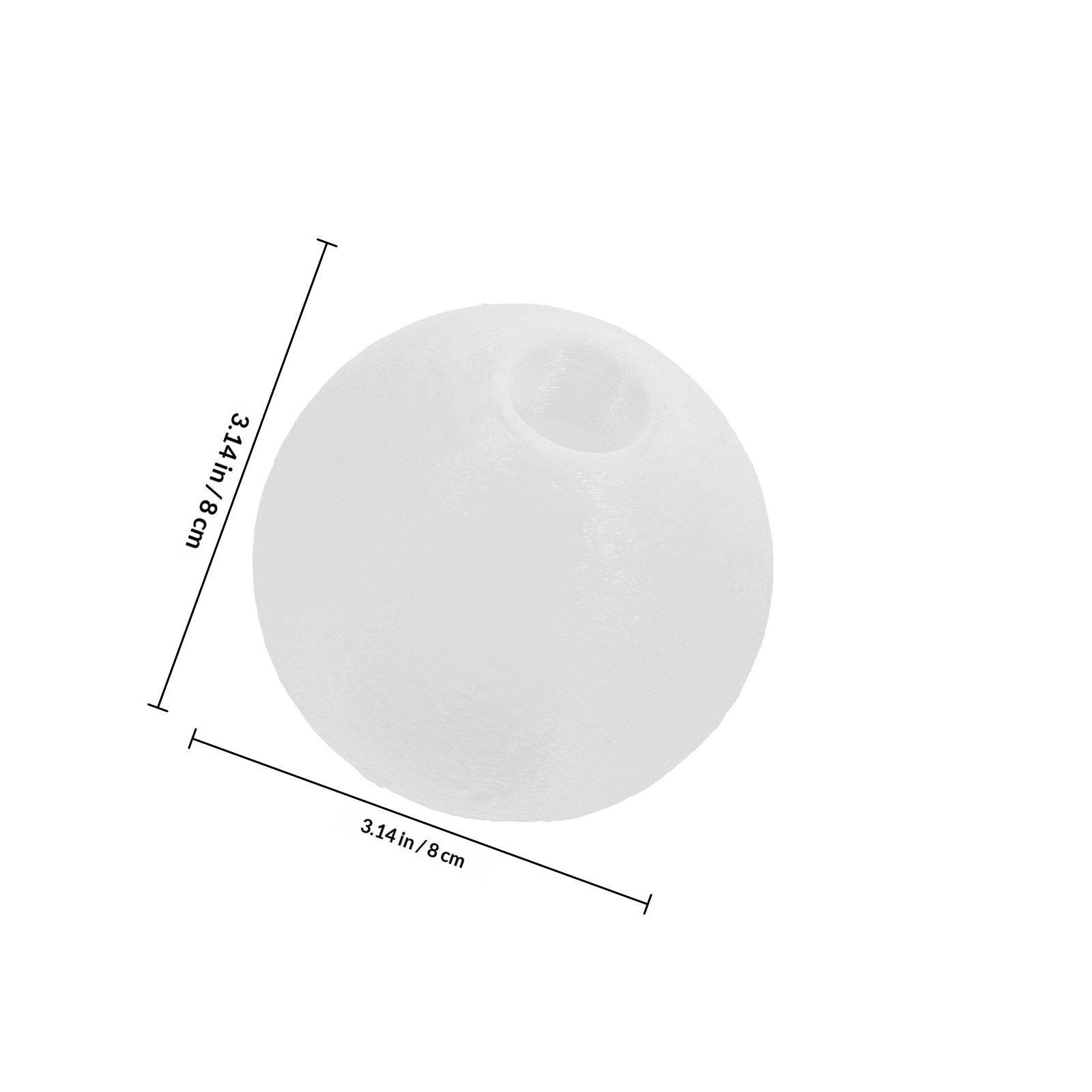 

3D Printing Moon Lampshade 80Mm Diameter G9 Base Round Dome Shaped Plastic Light Cover Easy Install for Bedroom Ceiling Lamp