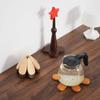 Wood Tree Trivet Set 3 Wooden Trivets and 1 Stand Tree Shape Coaster Set for Kitchen