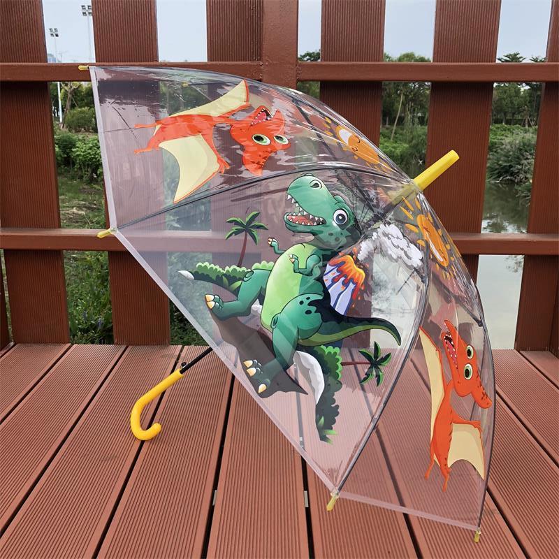 Nouvelle équipe d'ingénierie de camion de pompiers parapluie transparent pour enfants maternelle créatif mignon dessin animé bébé étudiant garçon parapluie