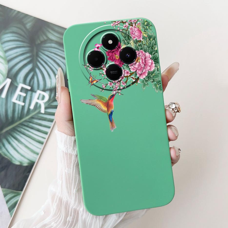 Für Xiaomi Redmi 14C Hülle Stylische Sonnenblume Hübsche Mädchen Rückabdeckung Weiche TPU Handyhülle Für Xiaomi Poco C75 C 75 Redmi14C Fundas